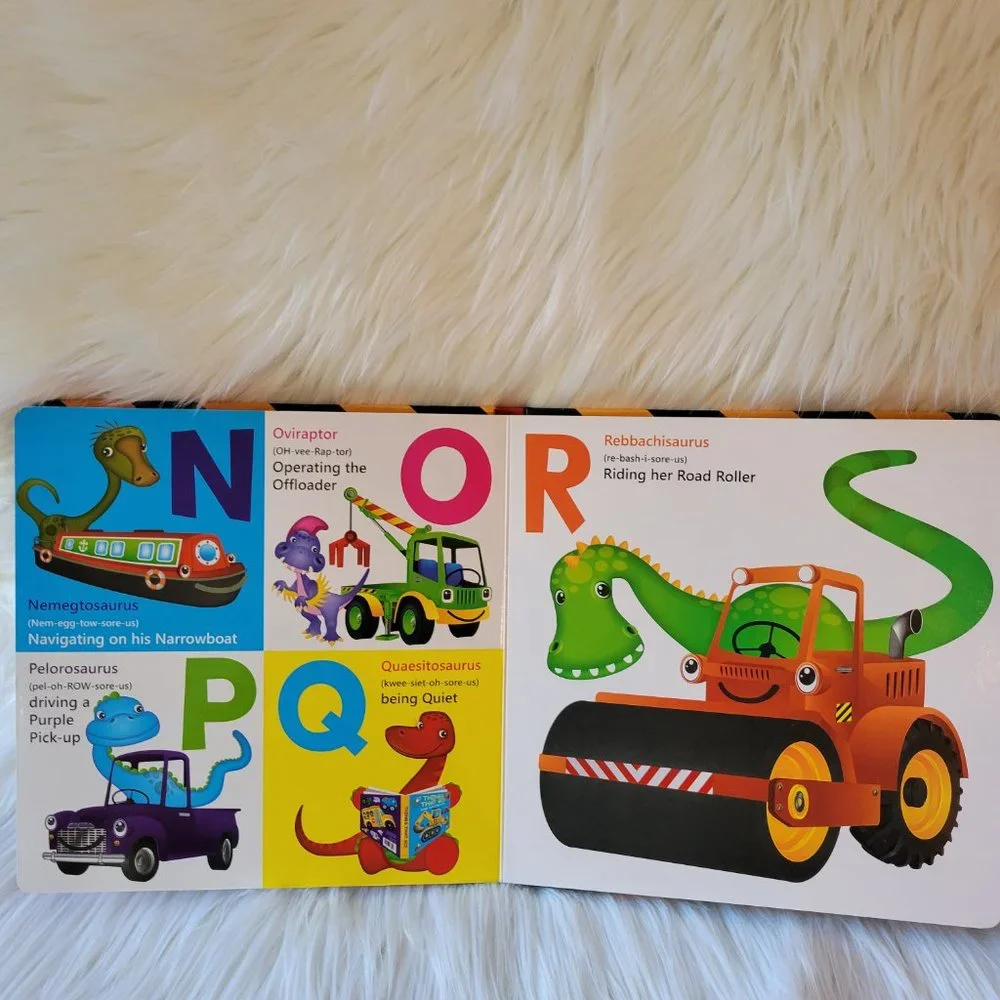 Dinosaurs and Diggers ABC Board Book